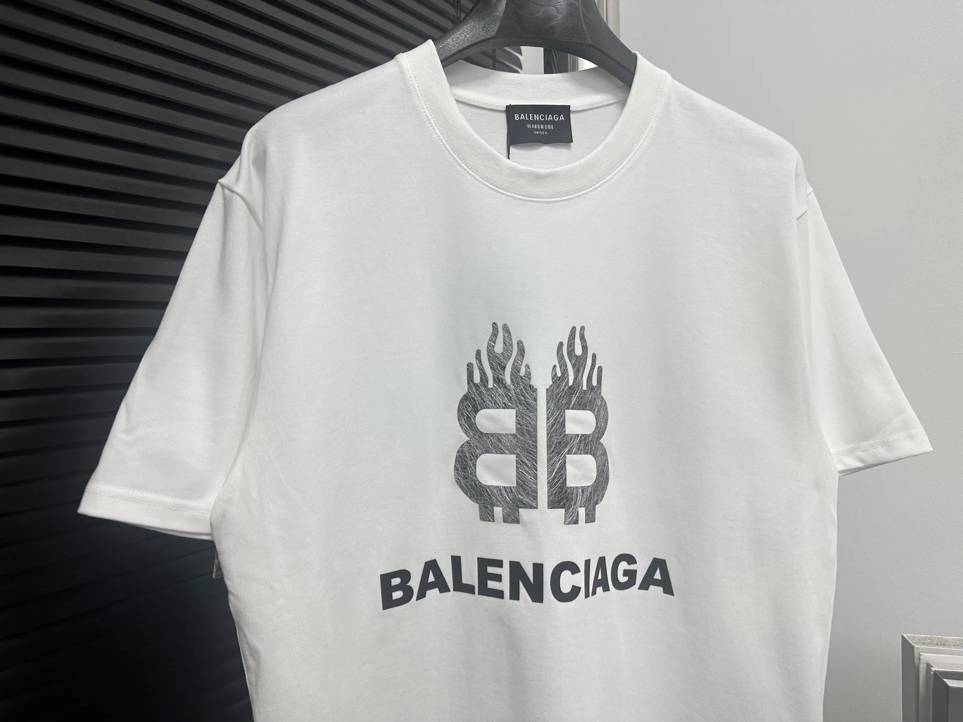 【BALENCIAGA 】 T 280 Same Style ：White Black Size：s-XL